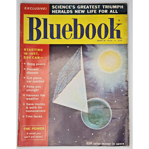 1956 Blue Book Pulp / Magazine March Outer Space Adventure SKU M409